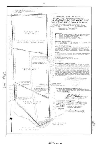 Click to see Parcel Map Book 16, pg. 145 (1984) of Nevada County Recorders Parcel Maps Book 16