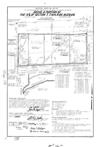 Click to see Parcel Map Book 16, pg. 148 (1984) of Nevada County Recorders Parcel Maps Book 16