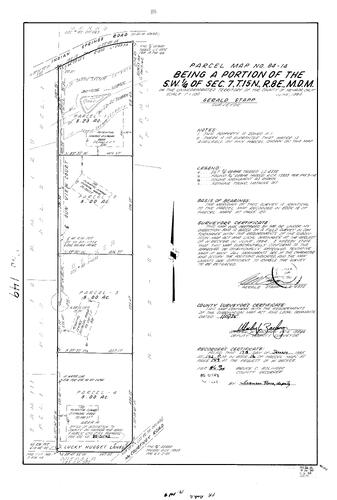 Click to see Parcel Map Book 16, pg. 149 (1985) of Nevada County Recorders Parcel Maps Book 16