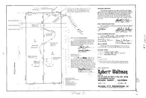 Click to see Parcel Map Book 17, pg. 2 (1985) of Nevada County Recorders Parcel Maps Book 17