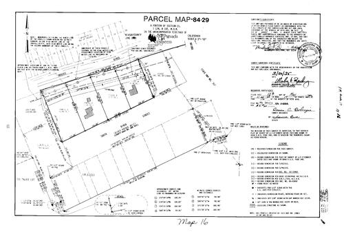 Click to see Parcel Map Book 17, pg. 16 (1985) of Nevada County Recorders Parcel Maps Book 17