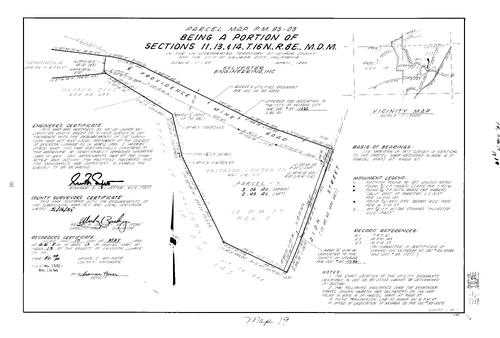 Click to see Parcel Map Book 17, pg. 19 (1985) of Nevada County Recorders Parcel Maps Book 17