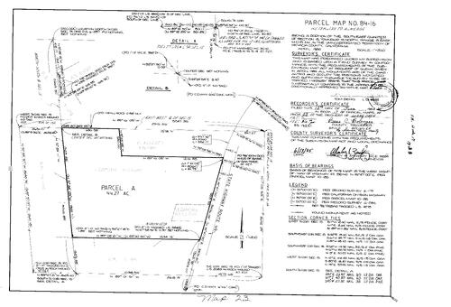 Click to see Parcel Map Book 17, pg. 23 (1985) of Nevada County Recorders Parcel Maps Book 17