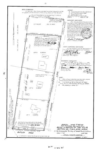 Click to see Parcel Map Book 17, pg. 26 (1985) of Nevada County Recorders Parcel Maps Book 17