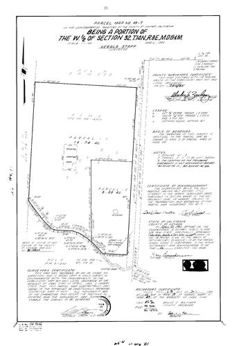 Click to see Parcel Map Book 17, pg. 27 (1985) of Nevada County Recorders Parcel Maps Book 17