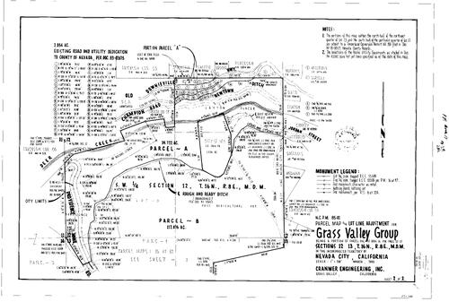 Click to see Parcel Map Book 17, pg. 29 (1985) of Nevada County Recorders Parcel Maps Book 17