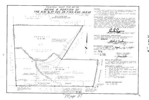 Click to see Parcel Map Book 17, pg. 37 (1985) of Nevada County Recorders Parcel Maps Book 17