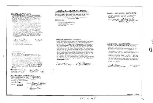 Click to see Parcel Map Book 17, pg. 48 (1985) of Nevada County Recorders Parcel Maps Book 17