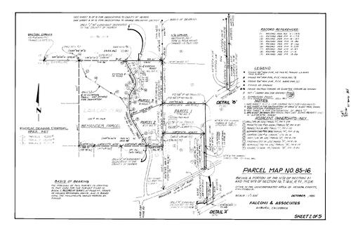 Click to see Parcel Map Book 17, pg. 48 (1985) of Nevada County Recorders Parcel Maps Book 17