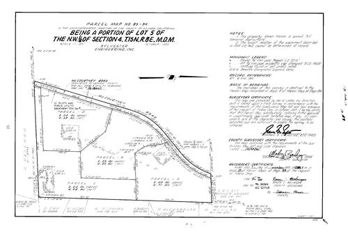 Click to see Parcel Map Book 17, pg. 49 (1985) of Nevada County Recorders Parcel Maps Book 17