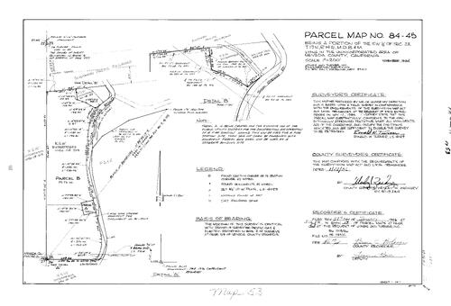 Click to see Parcel Map Book 17, pg. 53 (1986) of Nevada County Recorders Parcel Maps Book 17
