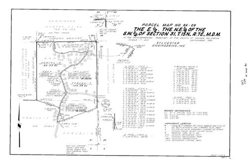 Click to see Parcel Map Book 17, pg. 55 (1986) of Nevada County Recorders Parcel Maps Book 17