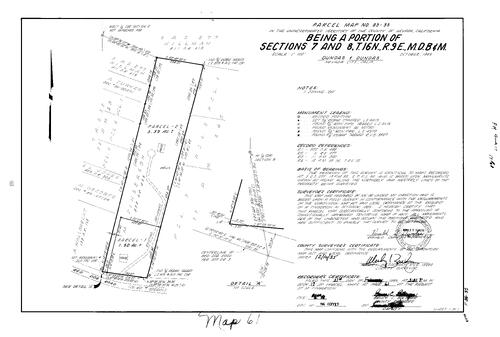 Click to see Parcel Map Book 17, pg. 61 (1986) of Nevada County Recorders Parcel Maps Book 17