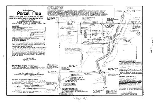 Click to see Parcel Map Book 17, pg. 67 (1986) of Nevada County Recorders Parcel Maps Book 17