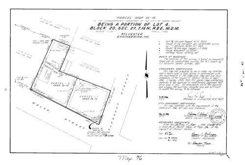 Click to see Parcel Map Book 17, pg. 76 (1986) of Nevada County Recorders Parcel Maps Book 17