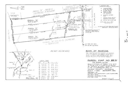 Click to see Parcel Map Book 17, pg. 78 (1986) of Nevada County Recorders Parcel Maps Book 17
