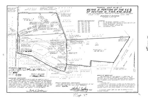Click to see Parcel Map Book 17, pg. 89 (1986) of Nevada County Recorders Parcel Maps Book 17