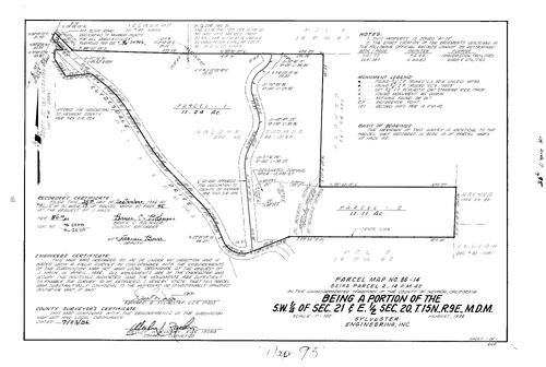 Click to see Parcel Map Book 17, pg. 95 (1986) of Nevada County Recorders Parcel Maps Book 17