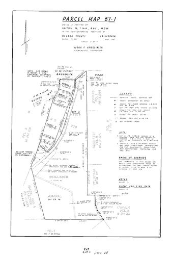 Click to see Parcel Map Book 17, pg. 117 (1987) of Nevada County Recorders Parcel Maps Book 17