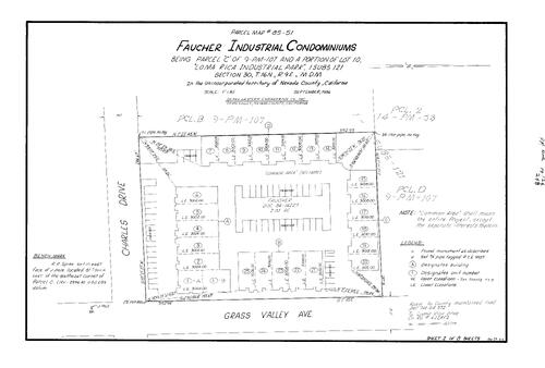 Click to see Parcel Map Book 17, pg. 126 (1987) of Nevada County Recorders Parcel Maps Book 17