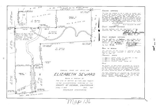 Click to see Parcel Map Book 17, pg. 136 (1987) of Nevada County Recorders Parcel Maps Book 17