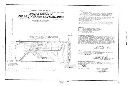Click to see Parcel Map Book 17, pg. 139 (1987) of Nevada County Recorders Parcel Maps Book 17