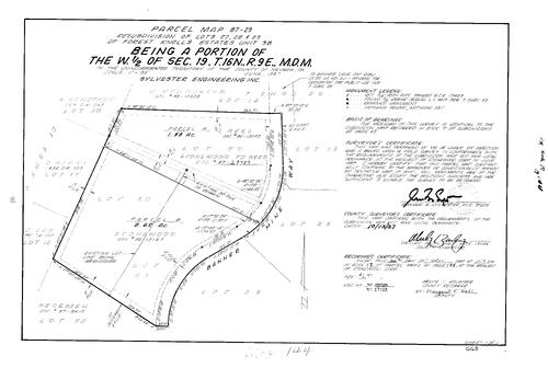 Click to see Parcel Map Book 17, pg. 144 (1987) of Nevada County Recorders Parcel Maps Book 17