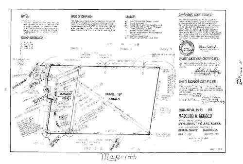 Click to see Parcel Map Book 17, pg. 145 (1987) of Nevada County Recorders Parcel Maps Book 17