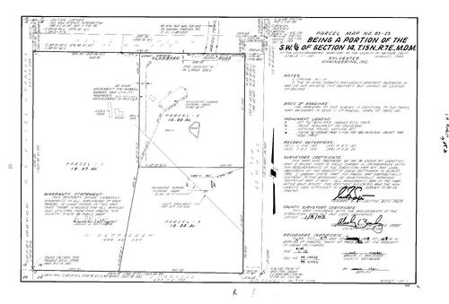 Click to see Parcel Map Book 17, pg. 152 (1988) of Nevada County Recorders Parcel Maps Book 17