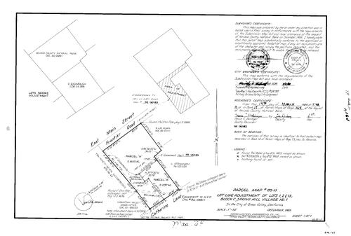 Click to see Parcel Map Book 17, pg. 164 (1988) of Nevada County Recorders Parcel Maps Book 17