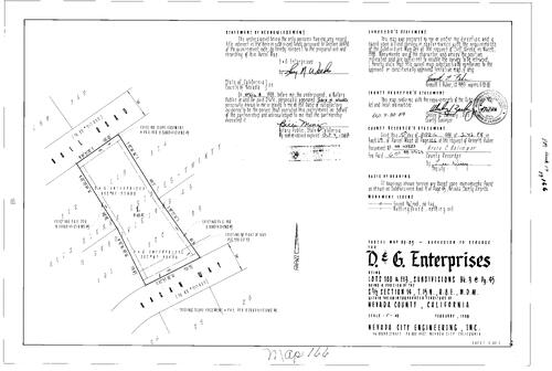 Click to see Parcel Map Book 17, pg. 166 (1988) of Nevada County Recorders Parcel Maps Book 17