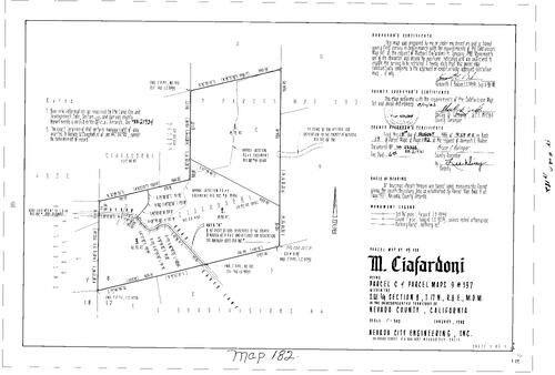 Click to see Parcel Map Book 17, pg. 182 (1988) of Nevada County Recorders Parcel Maps Book 17