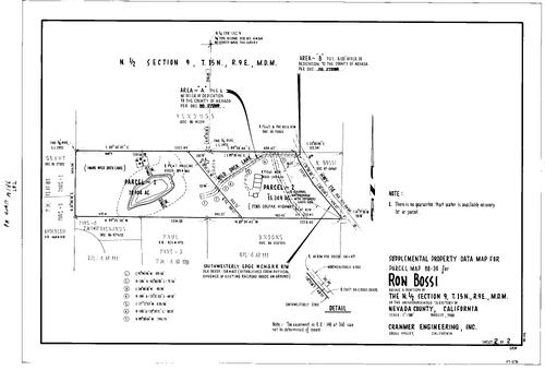 Click to see Parcel Map Book 17, pg. 186 (1988) of Nevada County Recorders Parcel Maps Book 17