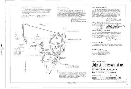 Click to see Parcel Map Book 17, pg. 194 (1988) of Nevada County Recorders Parcel Maps Book 17