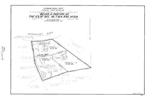 Click to see Parcel Map Book 17, pg. 198 (1988) of Nevada County Recorders Parcel Maps Book 17