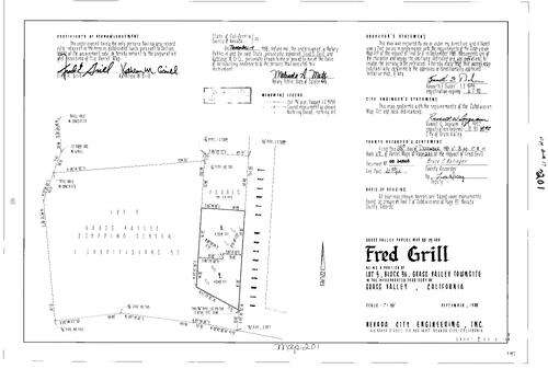 Click to see Parcel Map Book 17, pg. 201 (1988) of Nevada County Recorders Parcel Maps Book 17