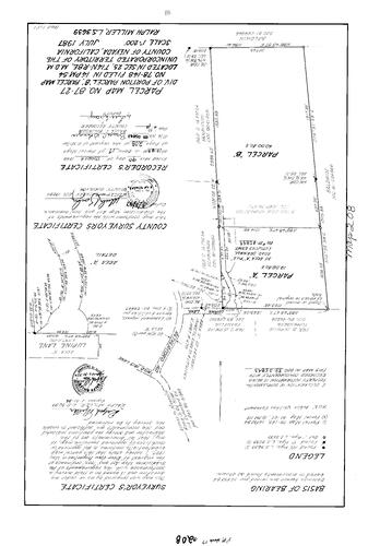 Click to see Parcel Map Book 17, pg. 208 (1989) of Nevada County Recorders Parcel Maps Book 17