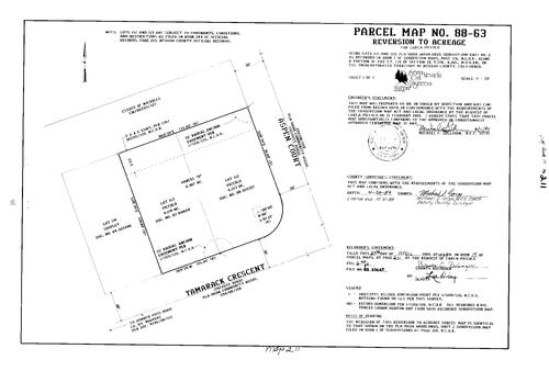 Click to see Parcel Map Book 17, pg. 211 (1989) of Nevada County Recorders Parcel Maps Book 17