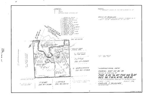 Click to see Parcel Map Book 17, pg. 216 (1989) of Nevada County Recorders Parcel Maps Book 17