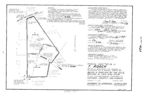 Click to see Parcel Map Book 17, pg. 220 (1989) of Nevada County Recorders Parcel Maps Book 17