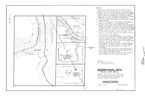 Click to see Parcel Map Book 17, pg. 222 (1989) of Nevada County Recorders Parcel Maps Book 17