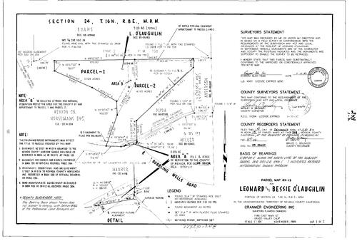 Click to see Parcel Map Book 17, pg. 248 (1989) of Nevada County Recorders Parcel Maps Book 17