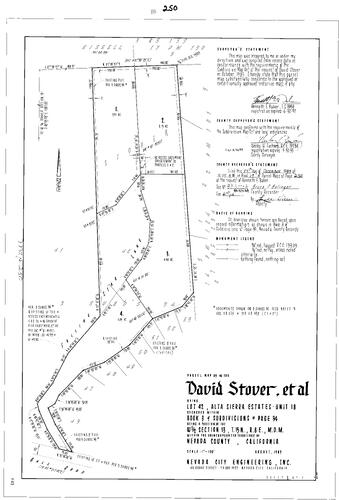 Click to see Parcel Map Book 17, pg. 250 (1989) of Nevada County Recorders Parcel Maps Book 17