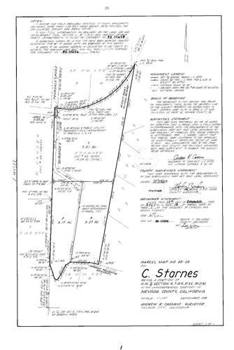 Click to see Parcel Map Book 18, pg. 1 (1989) of Nevada County Recorders Parcel Maps Book 18