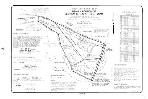 Click to see Parcel Map Book 18, pg. 3 (1989) of Nevada County Recorders Parcel Maps Book 18
