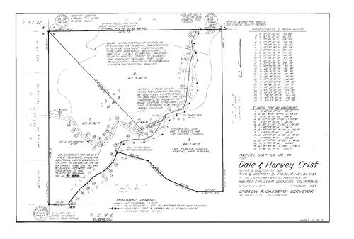 Click to see Parcel Map Book 18, pg. 4 (1989) of Nevada County Recorders Parcel Maps Book 18