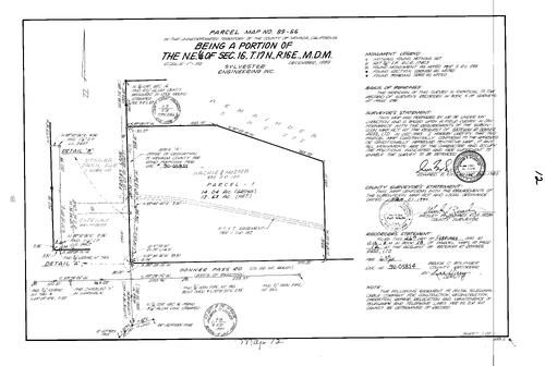Click to see Parcel Map Book 18, pg. 12 (1990) of Nevada County Recorders Parcel Maps Book 18