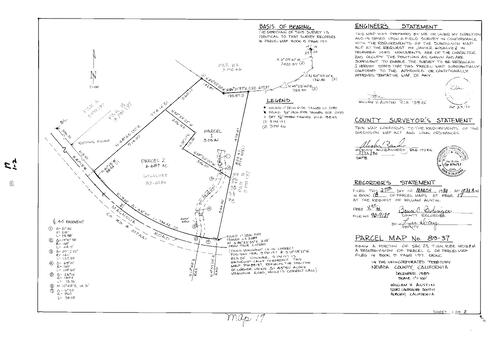 Click to see Parcel Map Book 18, pg. 17 (1990) of Nevada County Recorders Parcel Maps Book 18