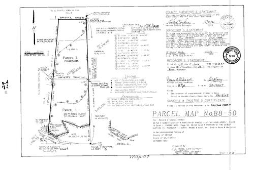 Click to see Parcel Map Book 18, pg. 29 (1990) of Nevada County Recorders Parcel Maps Book 18