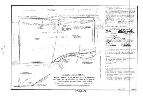 Click to see Parcel Map Book 18, pg. 33 (1990) of Nevada County Recorders Parcel Maps Book 18